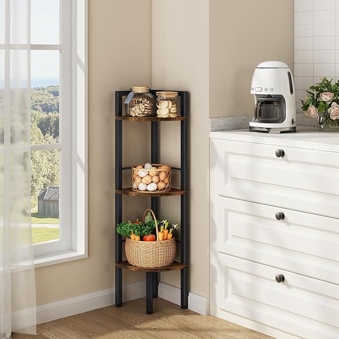 Tajsoon Corner Shelf Stand 3 Tier 39.5" by Tajsoon
