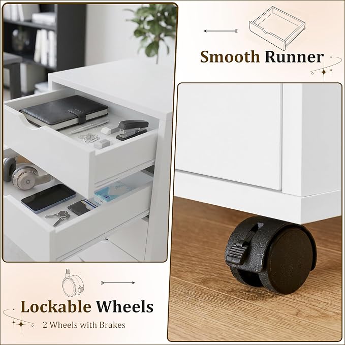 7 Drawer Mobile File Cabinet - Image 7