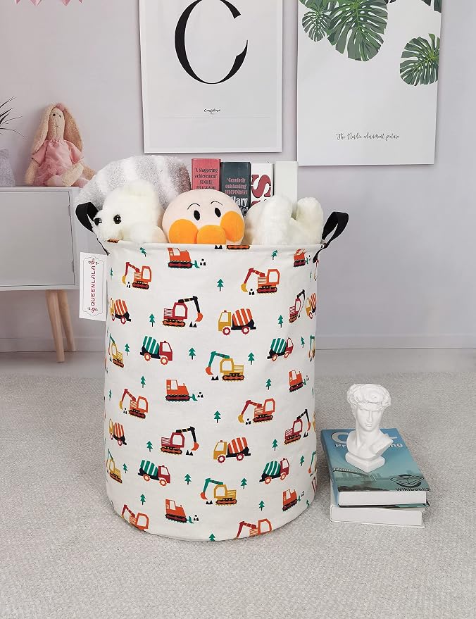 QUEENLALA Large Storage Basket, Laundry Hamper/Bathroom/Home Decor/Collapsible - Image 4