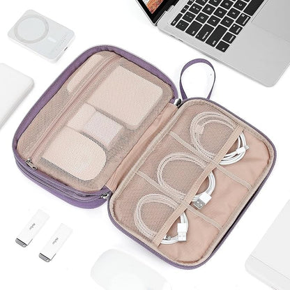 NISHEL Travel Cord Organizer Case, Double Layers Tech Electronic Bag, Essentials - Image 7