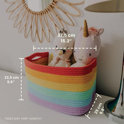 OrganiHaus Rainbow Woven Storage Baskets - Image 2