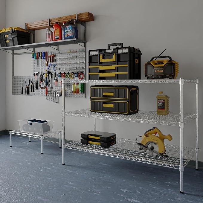 24" Deep x 48" Wide x 34" Height Wire Shelving Kit | 3-Tier | NSF Commercial - Image 5