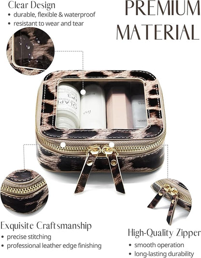 Popvibe Clear Makeup Bag Travel Cosmetic Case Transparent Toiletry Bag - Image 2