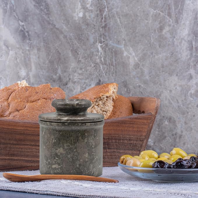 Butter Crock With Lid- Perfect Butter Keeper Crock- Classic Butter Bowl- - Image 3