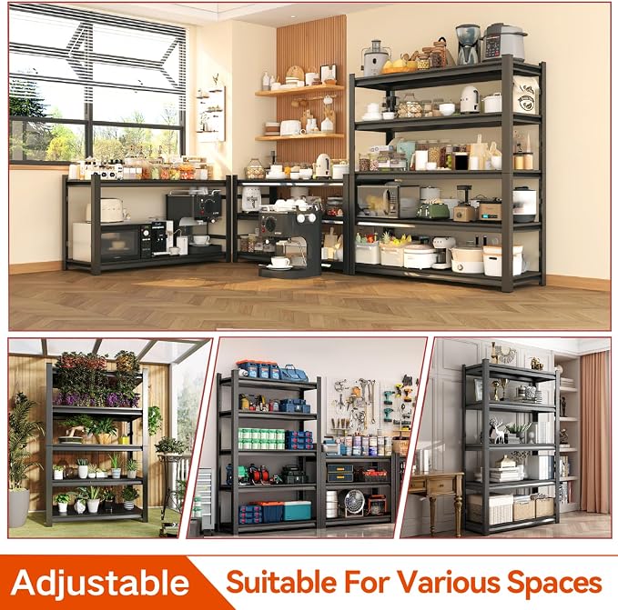 Garage Shelving, Heavy Duty Storage Shelves, Adjustable Boltless Units | Metal - Image 8