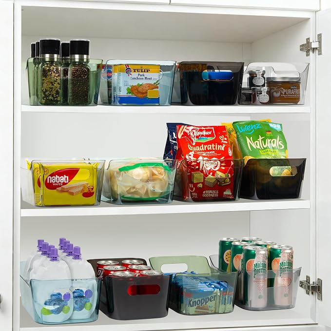 Tiawudi 8 Pack Plastic Storage Bins, Home Edit and Cabinet Organizers - Image 5