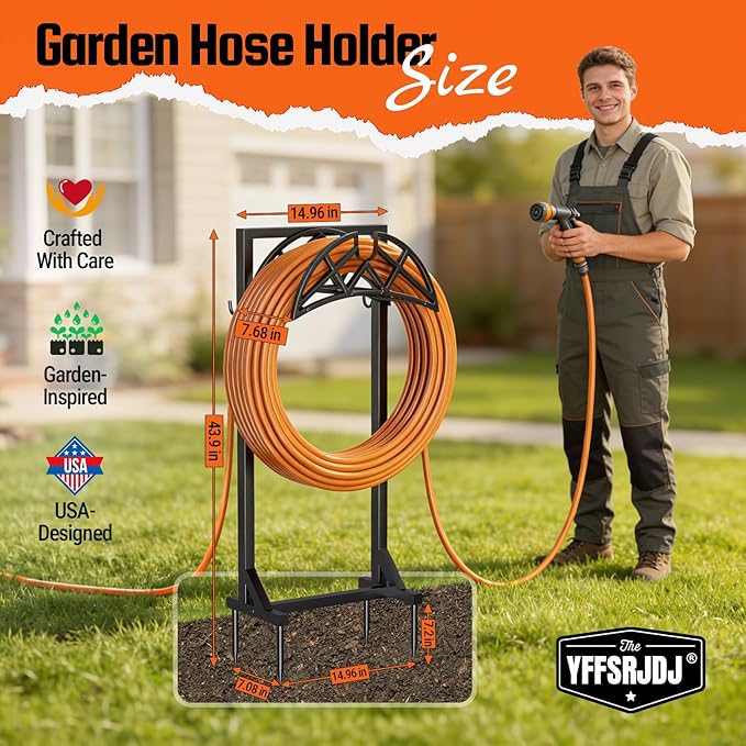 Garden Hose Holder, Heavy-Duty Water Hose Reel - Image 4