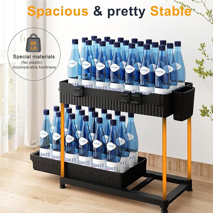 3 Pack Under Sink Organizers, 2-Tier Multi-Use Kitchen and Bathroom Organizers - Image 5