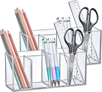 Amazing Abby - Glamour - 2-Pack Acrylic 4-Compartment Makeup Organizer - Image 2