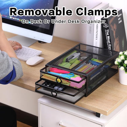 ROSYLINE Under Desk & Desktop Drawer Organizer - Image 3