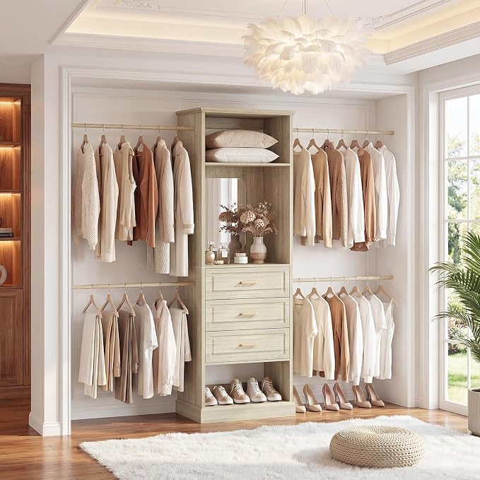 Unikito Closet System, 4FT - 9FT Closet Organizer - Image 4