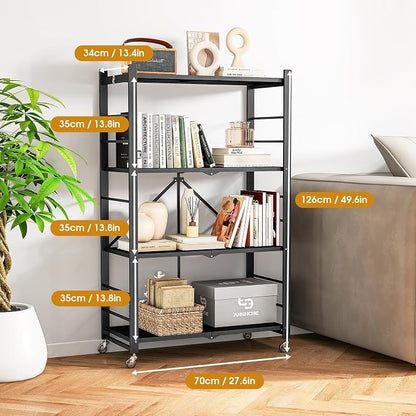 Fenbeli Foldable Shelves with Wheels - Image 3