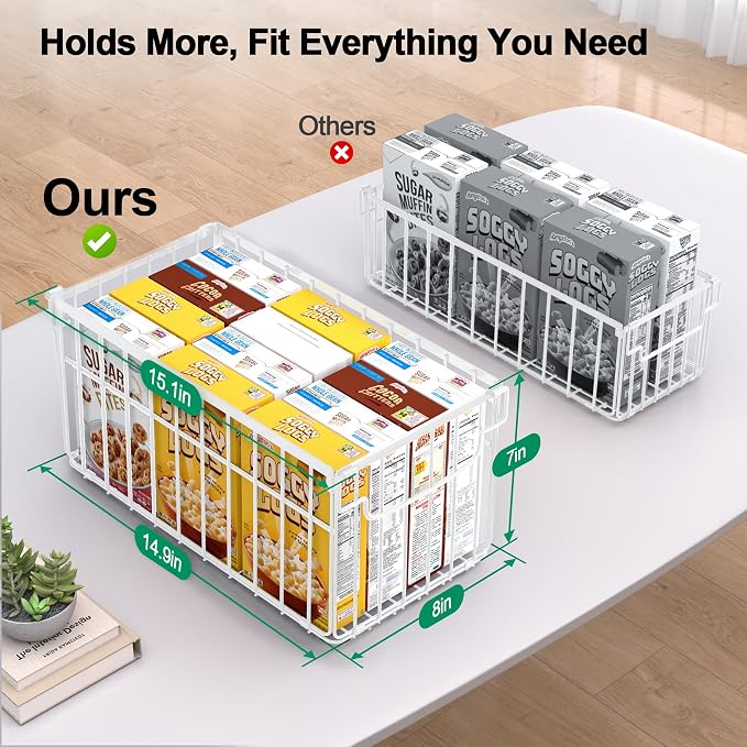 Freezer Organizer Bins, 4 Pack Stackable Deep Chest Freezer Organizer Bins - Image 2