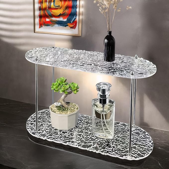 Benkyo 2 Tier Bathroom Vanity Organizer Countertop Shelves Makeup Counter Shelf - Image 2