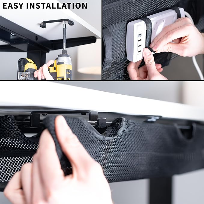 VIVO Under Desk 36 inch Mesh Net Cable Management - Image 7
