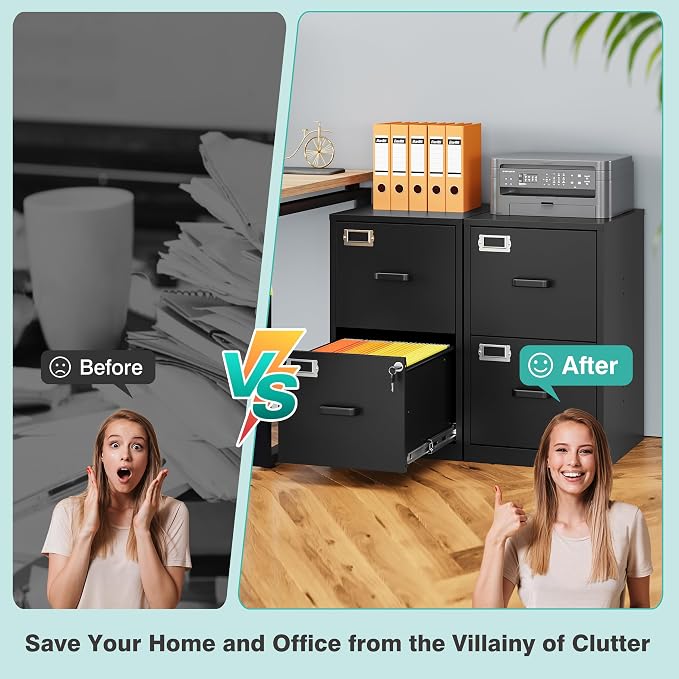 SISESOL 2 Drawer File Cabinet - Image 9