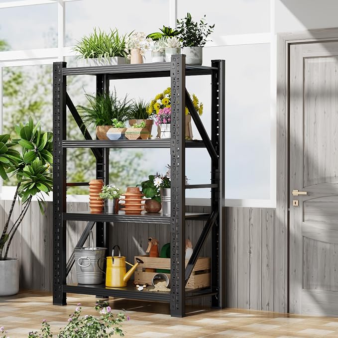 3000LBS Garage Shelving 42" W Garage Shelving Heavy Duty 4-Tier Metal Storage - Image 7