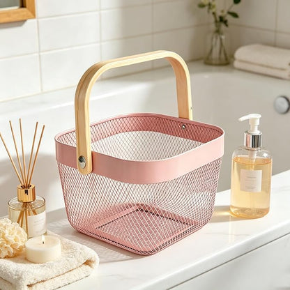 AJIODA Metal Mesh Wire Basket, Small Steel Basket - Image 5