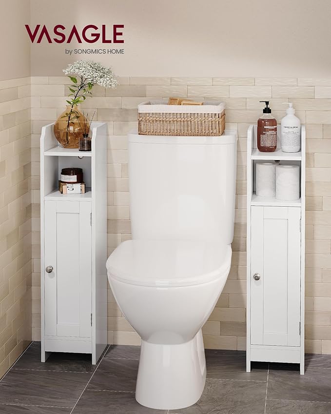 VASAGLE Small Storage Corner Floor Cabinet - Image 2