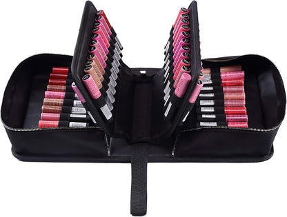 ROWNYEON Lipstick Organizer Bag Portable, Makeup Artist Storage, Large Capacity by ROWNYEON