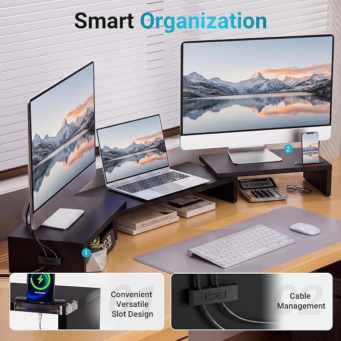 BONTEC Triple Monitor Stand Riser - Image 5