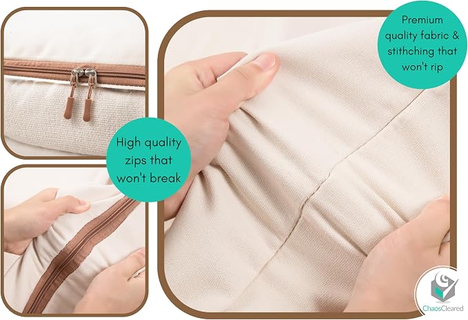 Canvas Comforter Storage Bags 2 Pack Folding Organizer bag - Image 5