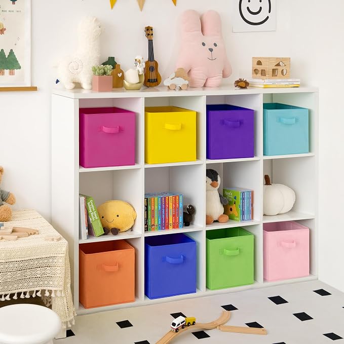 GRANNY SAYS 11 Inch Cube Storage Bins, Colorful Cube Storage Organizer - Image 2