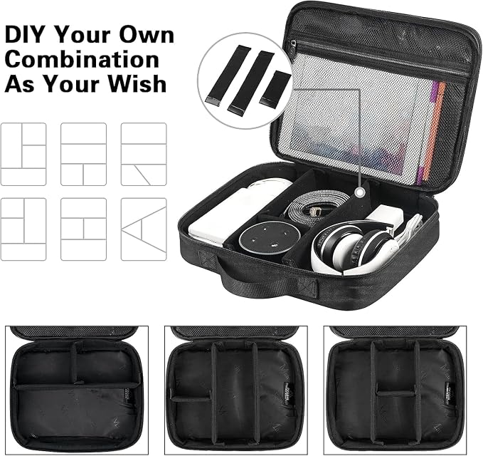 MATEIN Cable Organizer Bag, Large Travel Storage Bag, Sturdy Tool Case | - Image 6