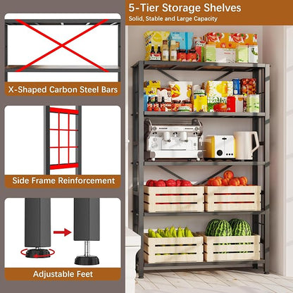GIOTORENT 5-Tier Kitchen Storage - Image 5