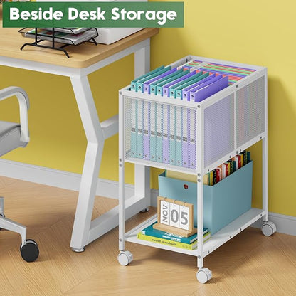 Sbanmao Rolling File Cart, Mobile File Cabinet - Image 4