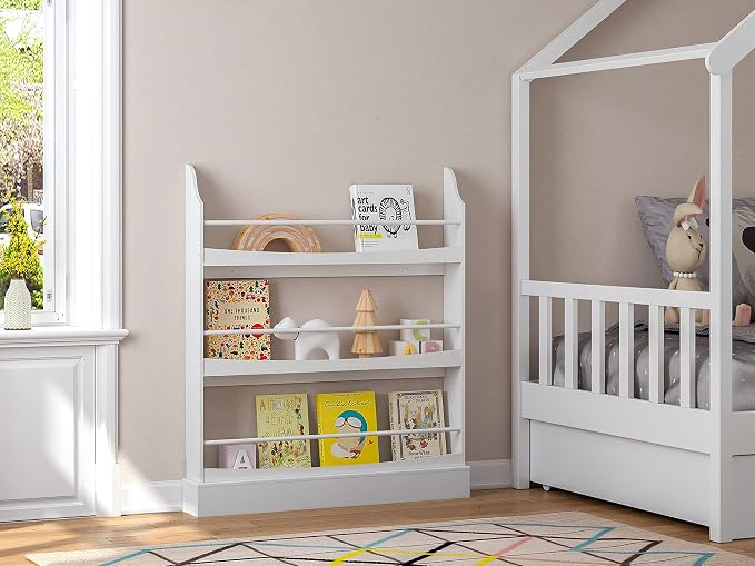UTEX Kids Bookshelf, 3 Tiers Book Shelf and Storage - Image 3