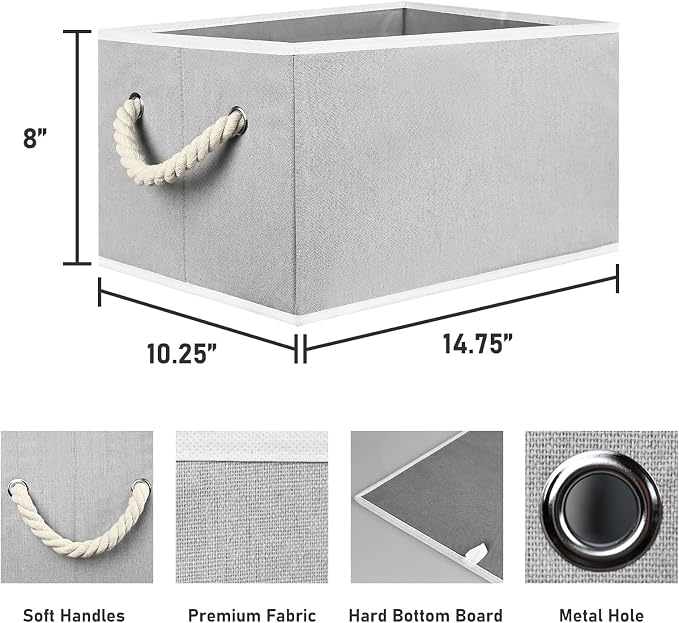 Closet Storage Bins, Linen Closet Organizers and Storage Basket - Image 7
