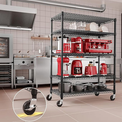 IZEUK Garage Shelving Wide Storage Shelves 5 Tier Metal Shelves 4000 LBS Heavy - Image 7