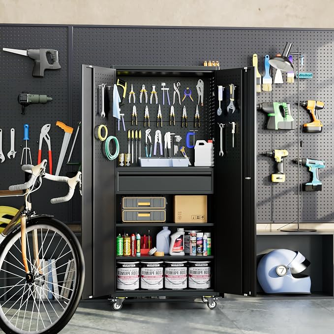 SUXXAN 71" Metal Garage Storage Cabinet - Image 9