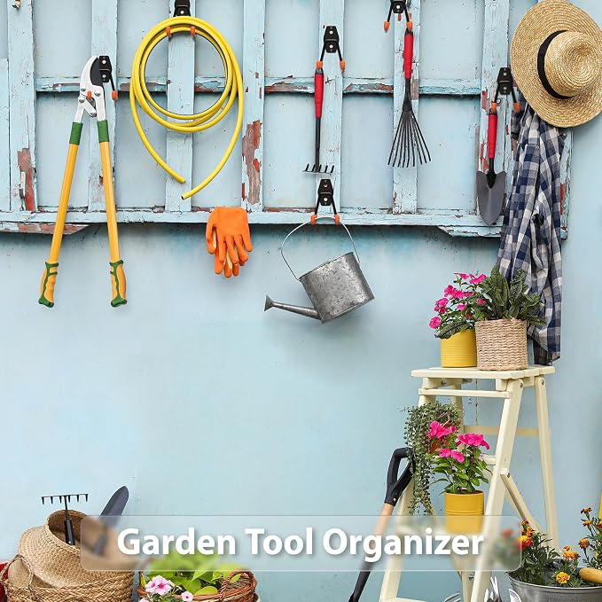 Garage Hooks with Anti-Slip Coating, Heavy Duty Wall Mount Storage Hooks - Image 7