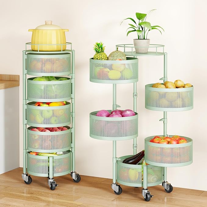 SAYZH 5 Tier Fruit Vegetable Basket Stand by SAYZH