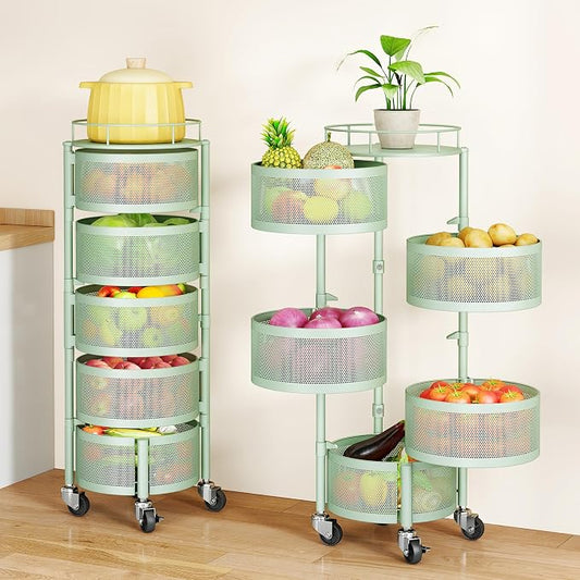 SAYZH 5 Tier Fruit Vegetable Basket Stand by SAYZH