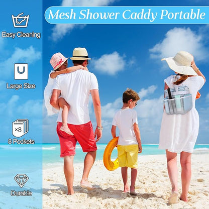 Hillban 4 Pcs Mesh Shower Caddy Portable Shower Caddy - Image 5
