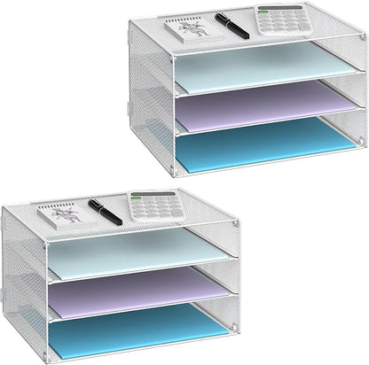 DALTACK 3 Tier Letter Tray Paper Organizer by DALTACK