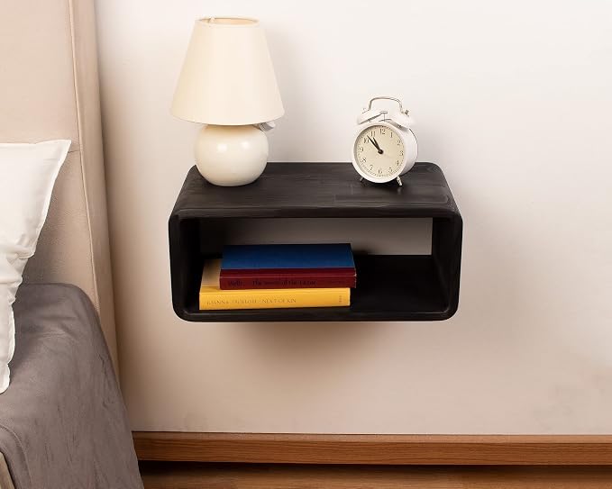 Floating Nightstand Wooden, Bedside Table, Nightstand Shelf, Wall Mounted - Image 9