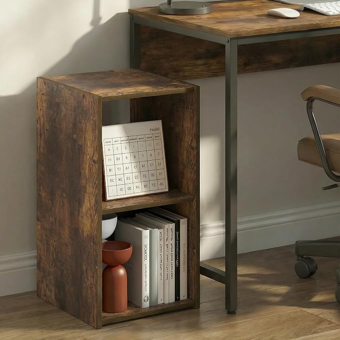 Furinno PELLI Book Shelf, 2-Cube Bookshelf - Image 2