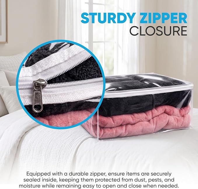 Handy Laundry Comforter Storage Bag – Large 90L Clear Zippered Organizer - Image 6