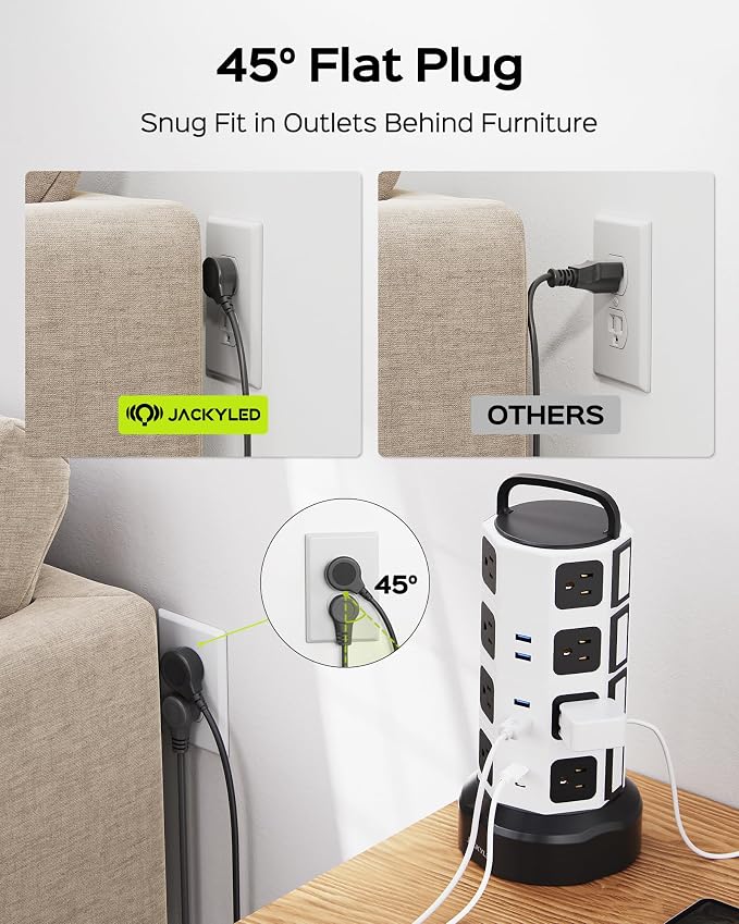 Power Strip Tower Surge Protector - Image 5