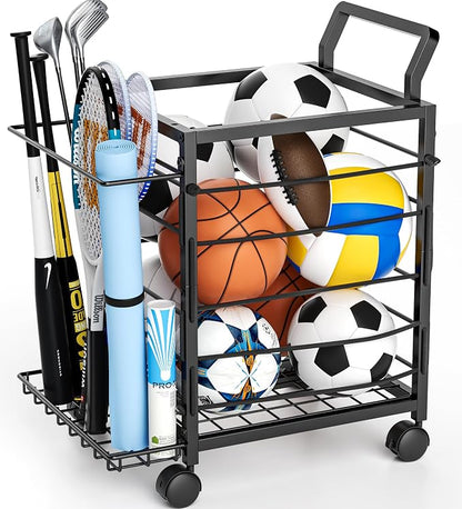 Sports Equipment Garage Organizer, Garage Ball Storage Rack by DUDUXI
