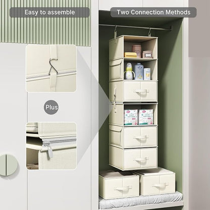 Vailando 6-Shelf Hanging Closet Organizer - Image 6