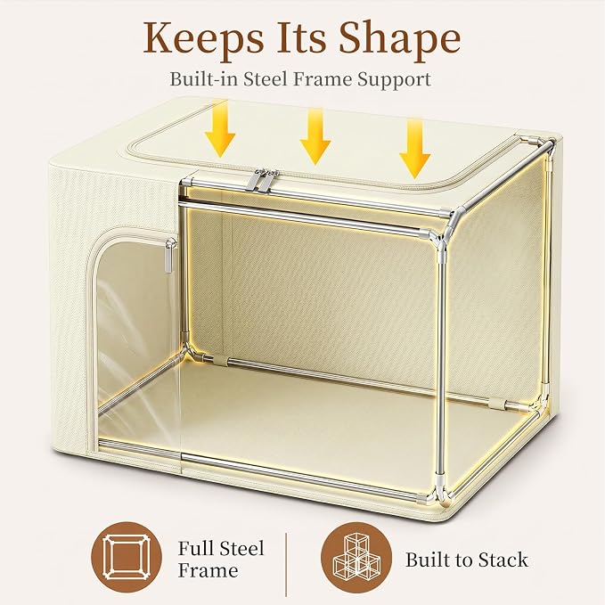 GoMaihe 3 Opening Clothes Storage Bins - Image 4