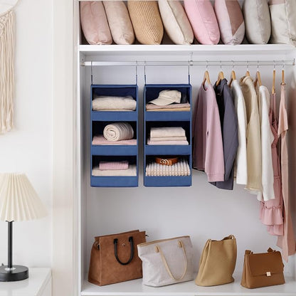 GRANNY SAYS 3-Shelf Closet Organizers and Storage, Foldable Hanging Closet - Image 8