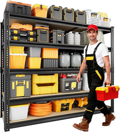 48" W Garage Shelving 3030LBS Storage Shelves 5 Tier Heavy Duty Shelving - Image 6