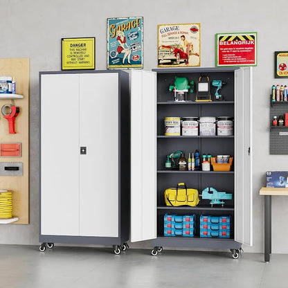 75" Tall Metal Storage Cabinet - Image 2