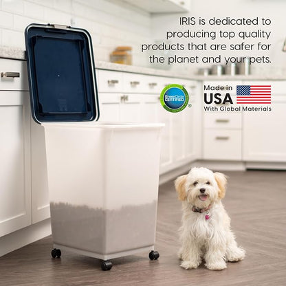 IRIS USA Dog Food Storage Container, Attachable Wheels, - Image 8